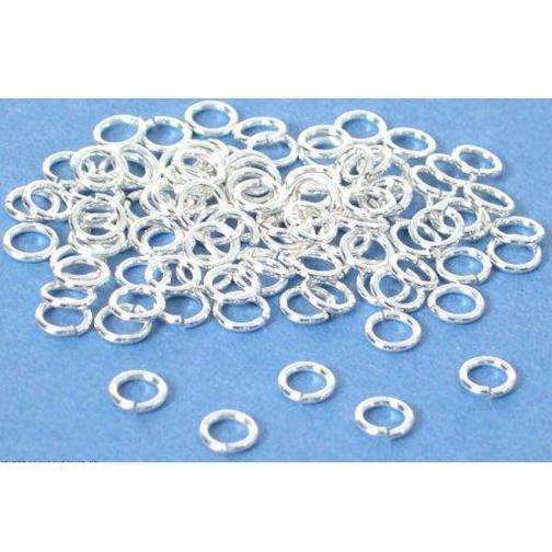 Sterling Silver Open Jump Rings 4mm 22 Gauge (100)