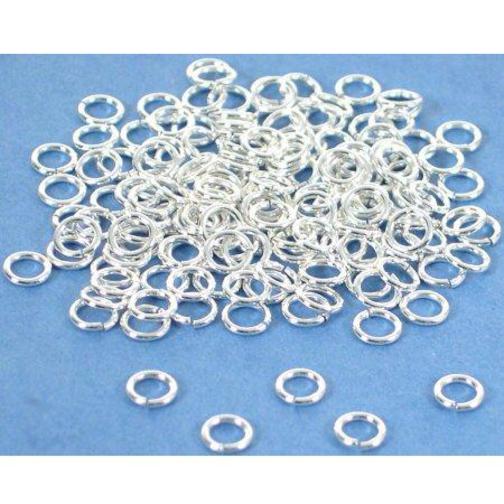 150 Jump Rings Open Sterling Silver Jewelry Parts 4mm