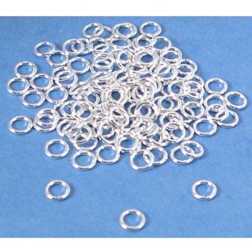 80 Sterling Silver Jump Rings Beading Jewelry Parts 20 Gauge