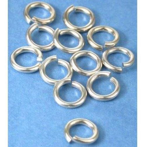 12 Jump Rings Sterling Silver Open Jewelry Chain Part