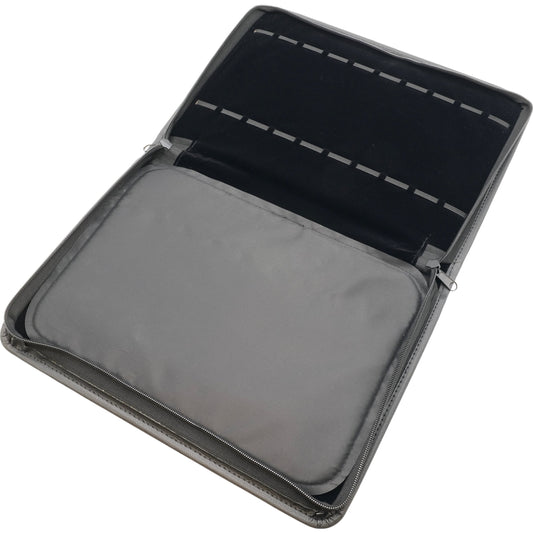 Bracelet & Watch Presentation Folder Black Faux Leather 14"