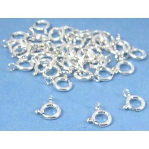 36 Sterling Silver Spring Ring Clasps Necklace Parts