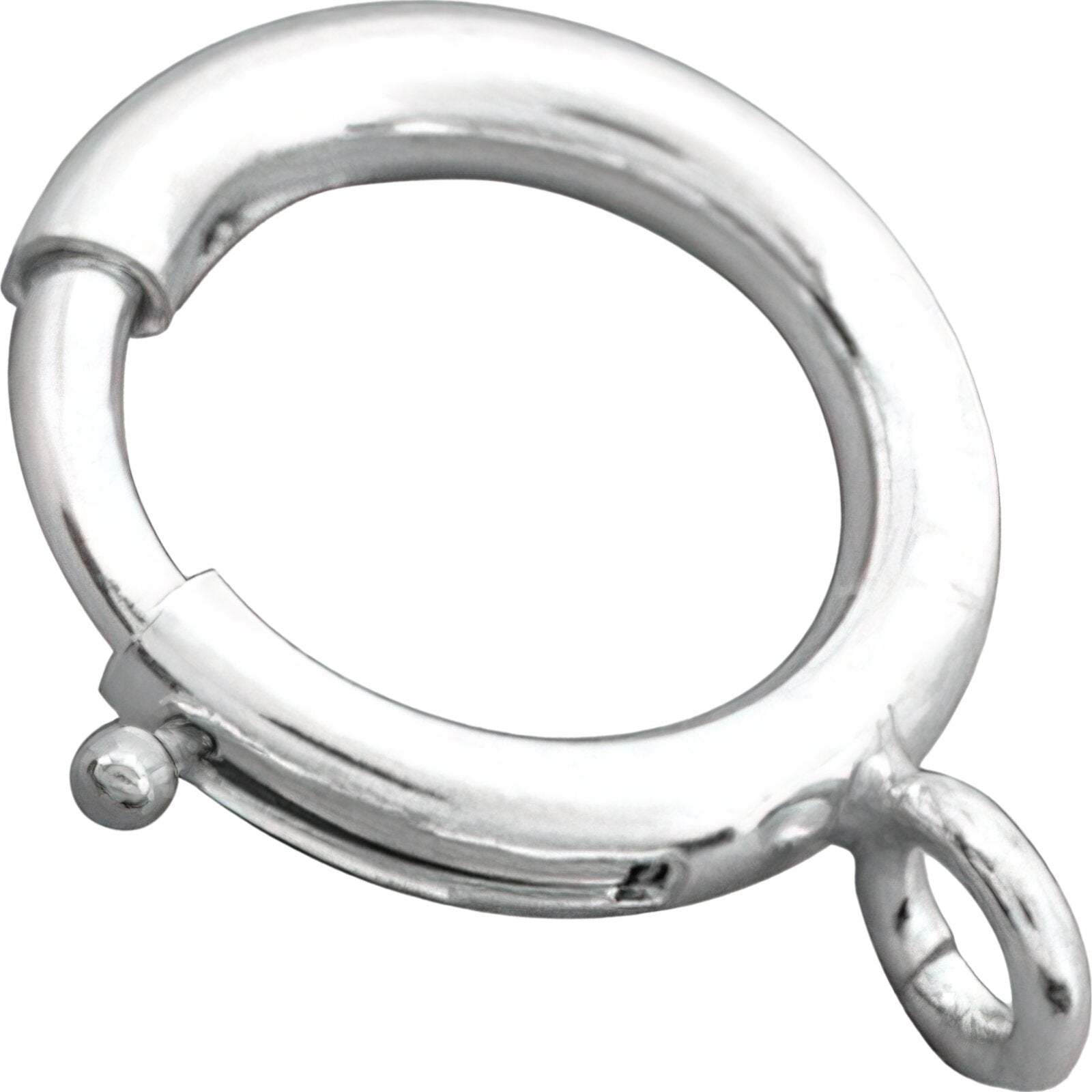 Spring Ring Clasp Sterling Silver 16mm – FindingKing