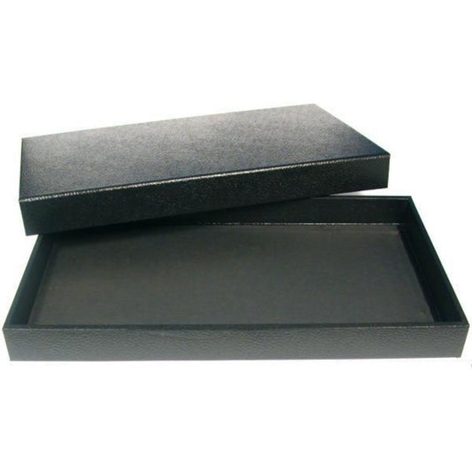 Magnetic Lid Jewelry Display Case Black 14 3/4"