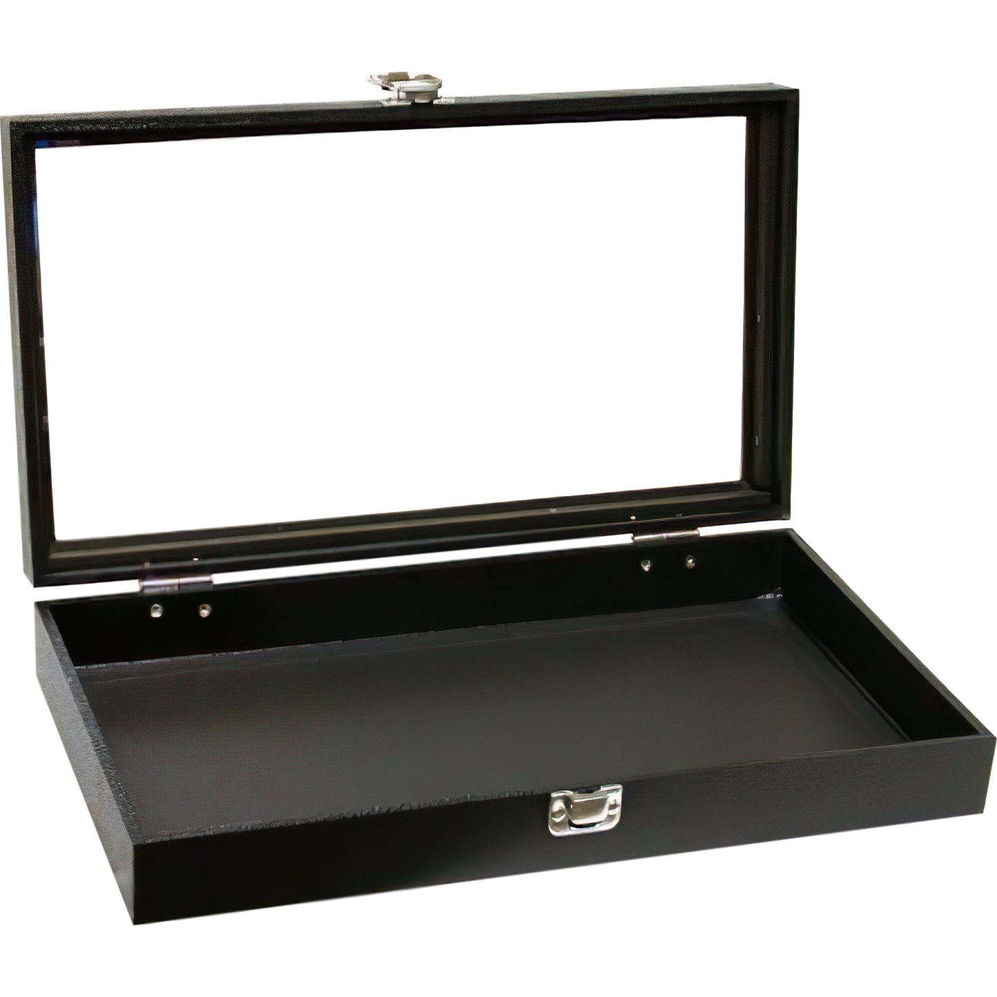 2 24 Black Gem Jars Display & Glass Top Cases