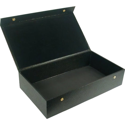 Snap Lid Jewelry Display Case Black 14 3/4"