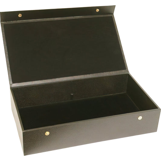 Snap Lid Jewelry Display Case Black 14 3/4"
