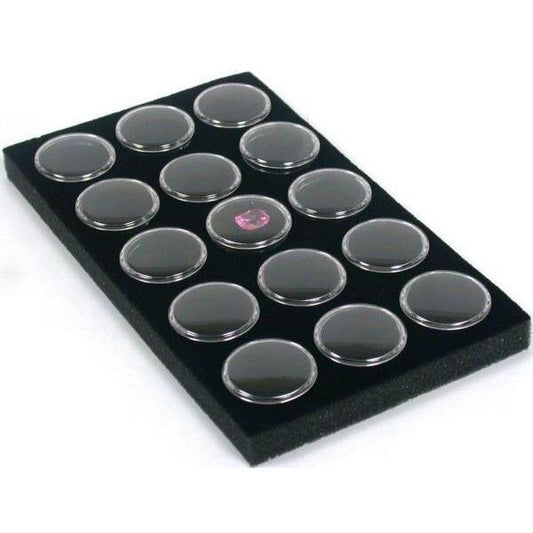 15 Gem Jars Display Tray Insert 1"