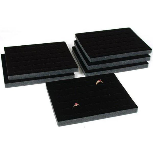 Ring Tray Foam Insert 36 Slot Black 6pc