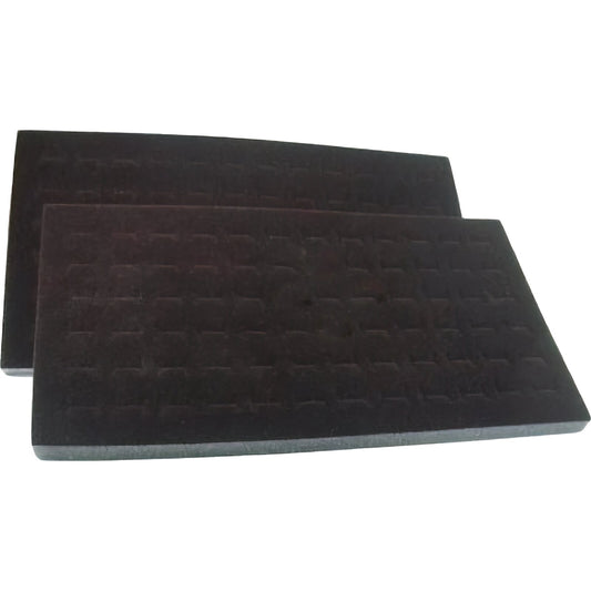 2 72 Slot Black Jewelry Travel Ring Inserts Display Pads