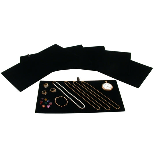 Luxurious Black Velvet Jewelry Display Pads 14 1/8" (pack of 6)