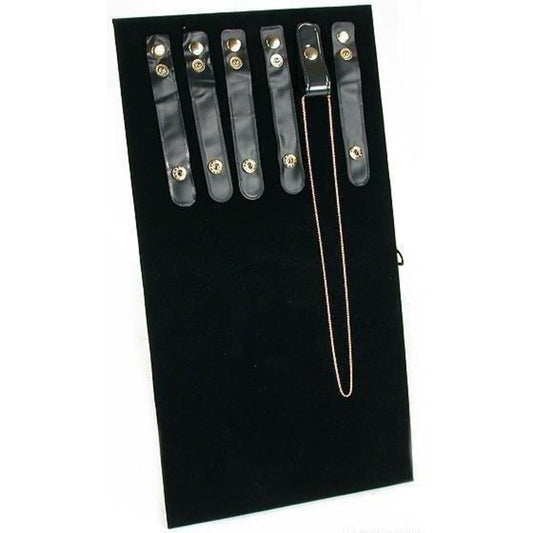 Multi Chain Easel Display Black Velvet 14"