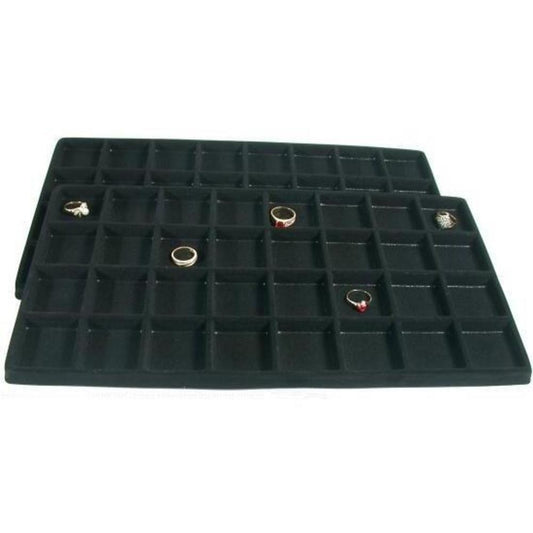 2 Display Tray Insert Black Travel 32 Compartment