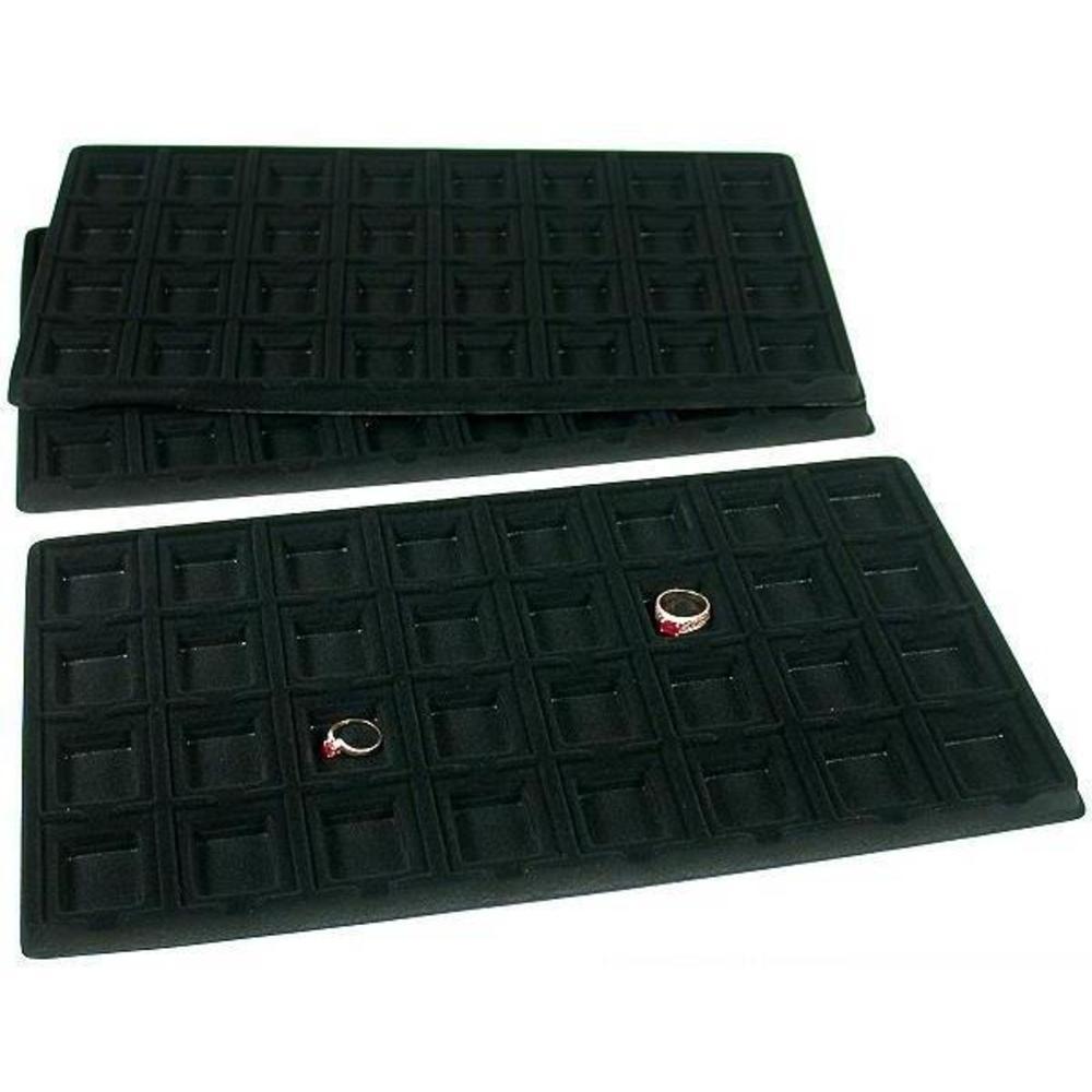 Flocked Insert 32 Slot Earring Display Tray Inserts Flocked 14 1/8