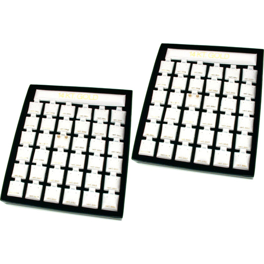 72 Earring Pads Display Cards Showcase Parts 14K Gold