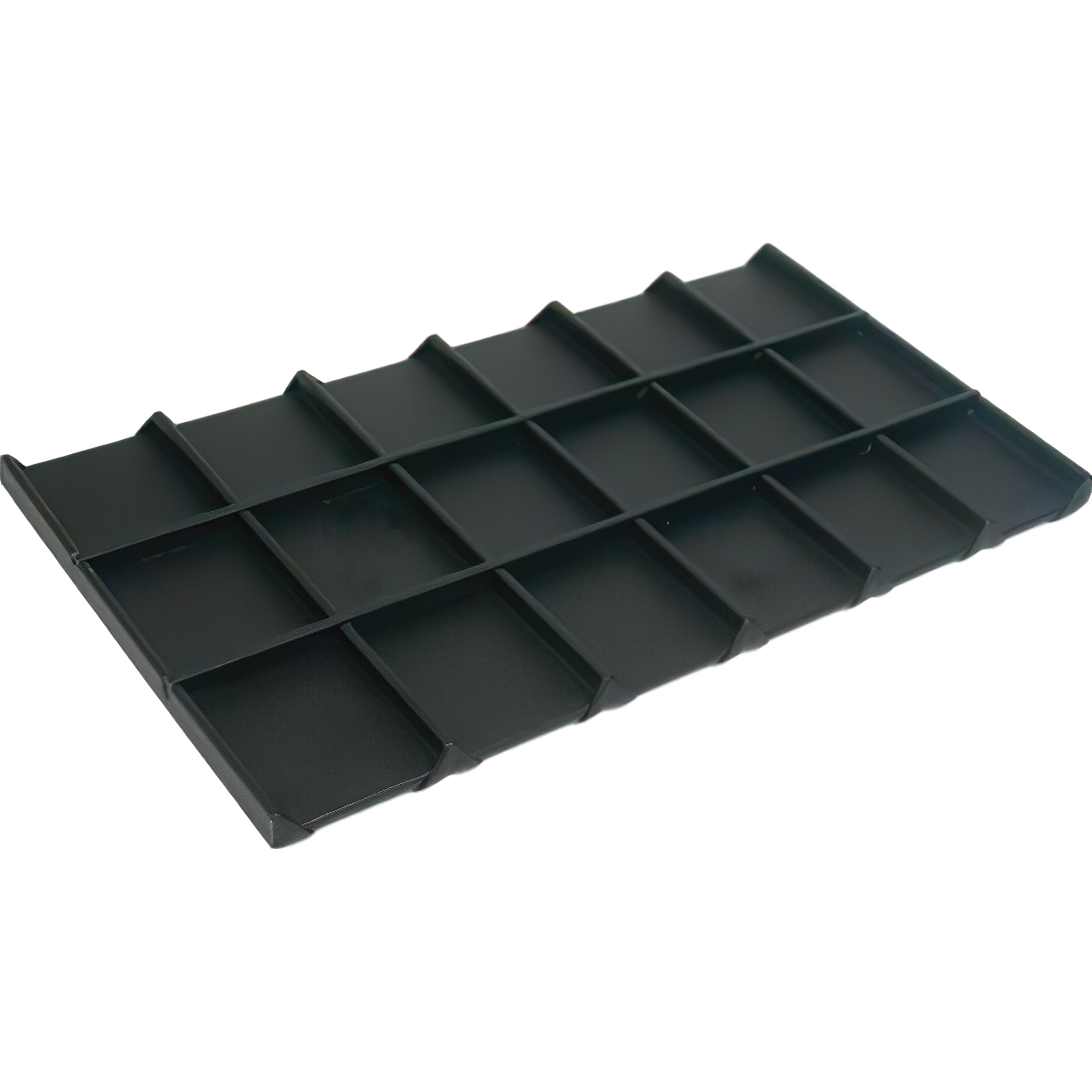 18 Compartment Display Tray Insert Faux Leather 14 1/8