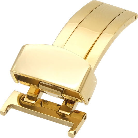 Watch Band Deployment Buckle Gold Plated 16mm