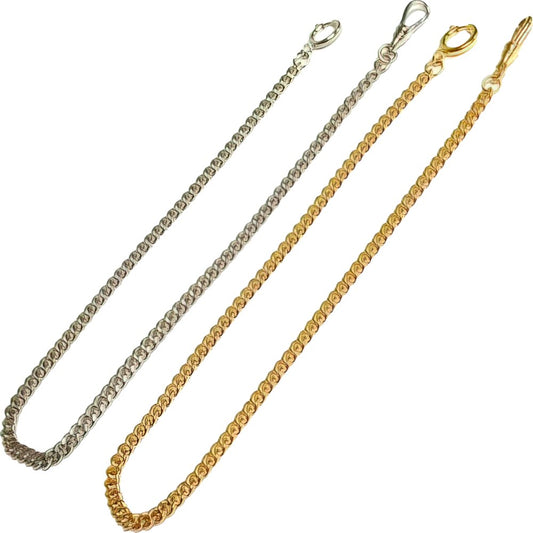 2 Pocket Watch Fob Chains 13 3/4" Watchmaker Repair Parts