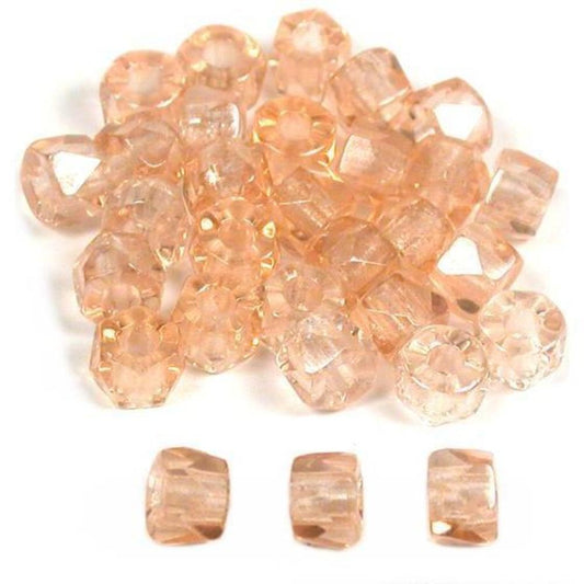 Pony Glass Beads Rose 4mm 30Pcs