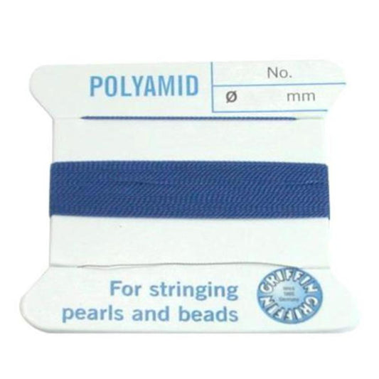 Blue Nyl Bead Cord #8