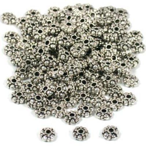 150 Saucer Bali Beads Jewelry Nickel Beading Round 6mm