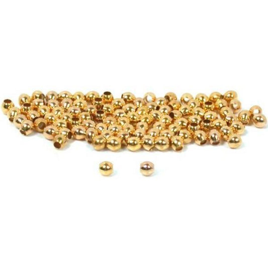 Ball Gold Plated Beads 2mm 100Pcs