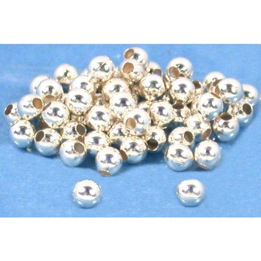 Ball Sterling Silver Beads 2mm 60Pcs