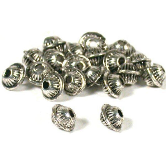 Saucer Beads Nickel Plated 7mm 20Pcs
