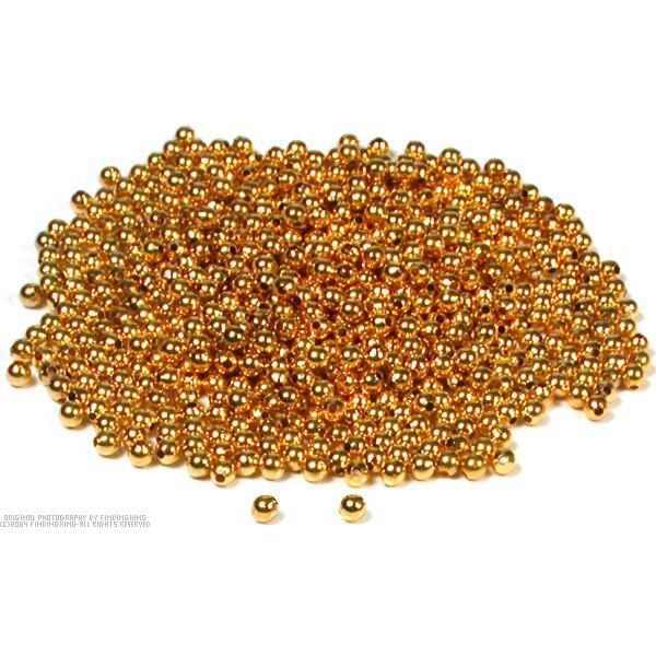 700 Round Beads Gold Plated Beading Ball Stringing 3mm