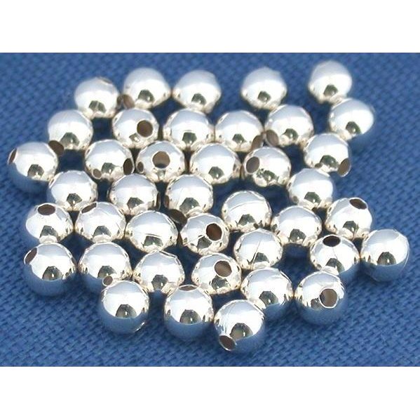 Ball Sterling Silver Beads 3mm 40Pcs