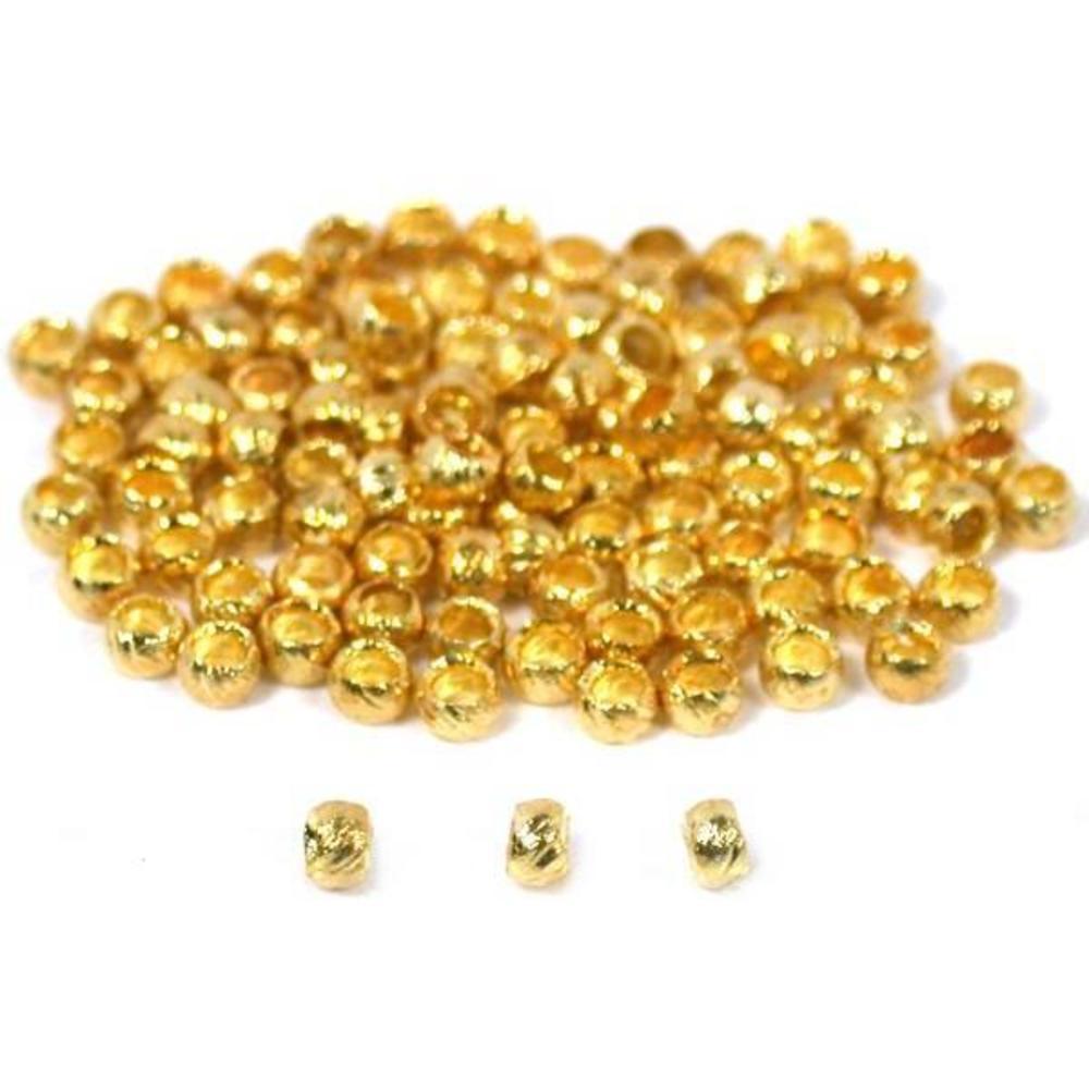 Crimp Beads Gold Plated 2mm 100Pcs