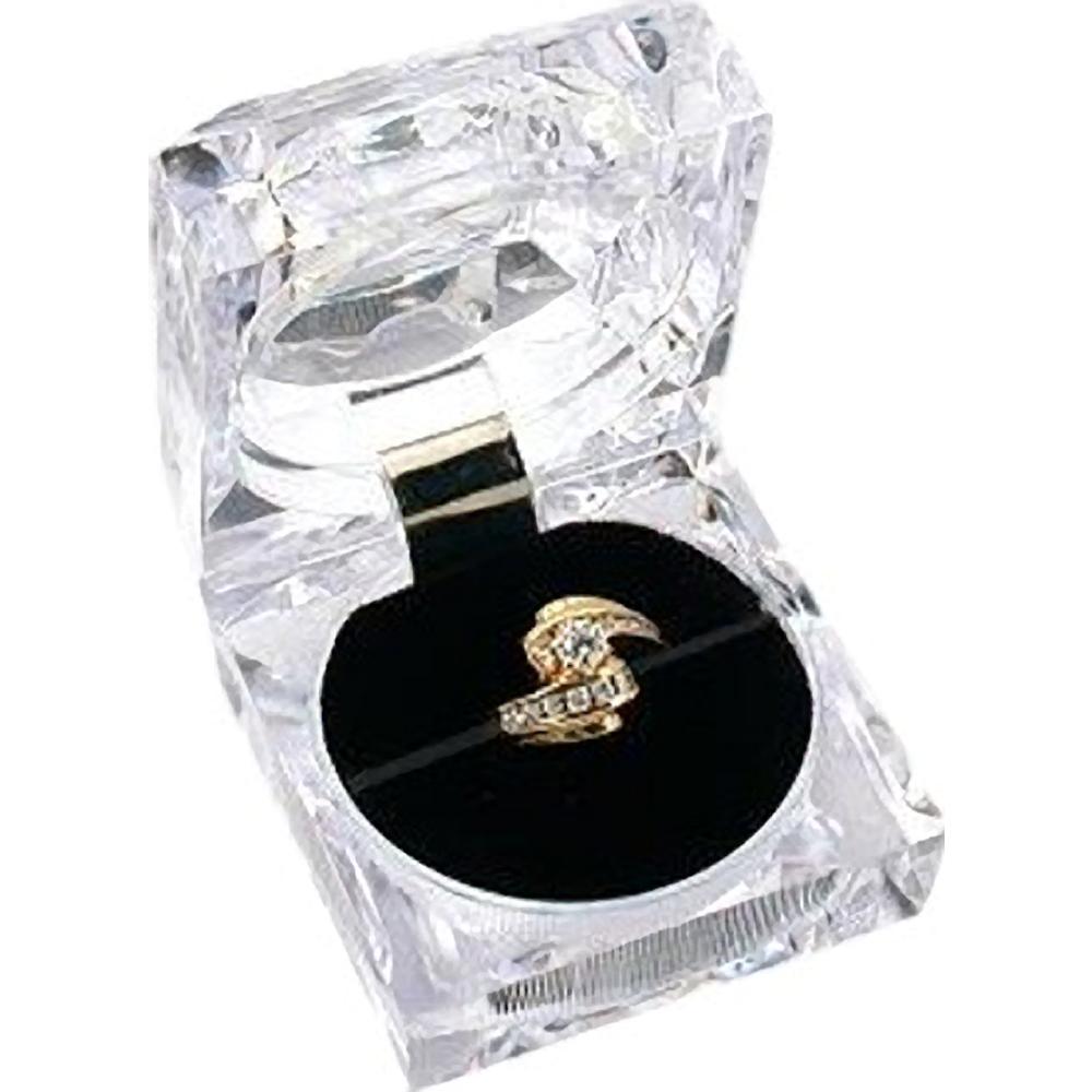 12 Large Mens Crystal Ring Jewelry Gift Boxes
