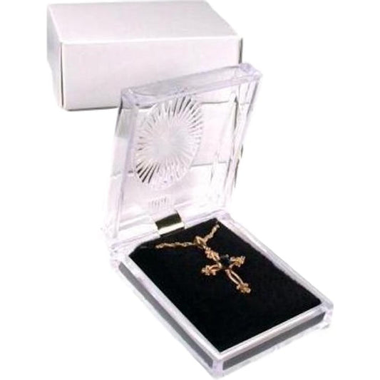Earring & Pendant Crystal Style Gift Box 2 1/8" (Only 1 Box)