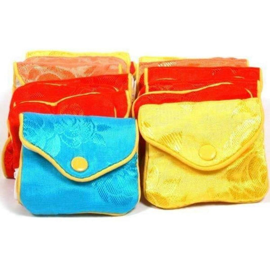 24 Jewelry Chinese Silk Pouches Chain Gift Display 3"