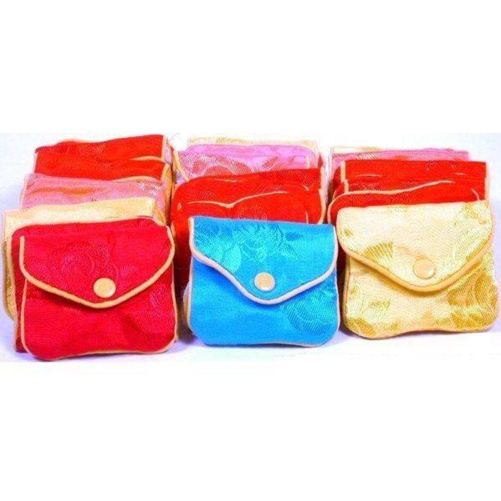 36 Jewelry Chinese Silk Pouches Chain Gift Display 3"