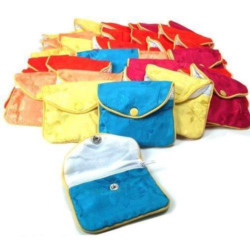 36 Jewelry Pouches Chain Bracelet Silk Display 3.5"