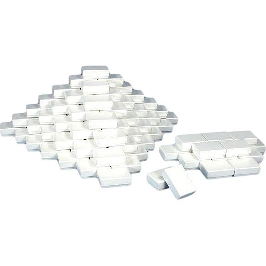Cotton Box Swirl White 1 7/8" x 1/2" x 5/8" 100pc