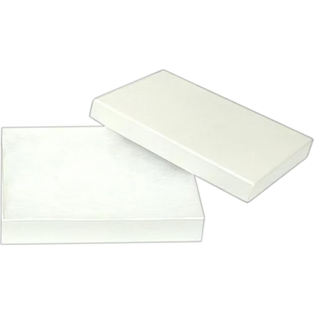 Cotton Filled Jewelry Gift Box White Swirl 5 3/8" (Only 1 Box)