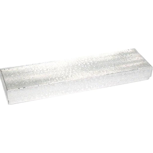 Cotton Filled Jewelry Gift Box Silver Color 8 (Only 1 Box)