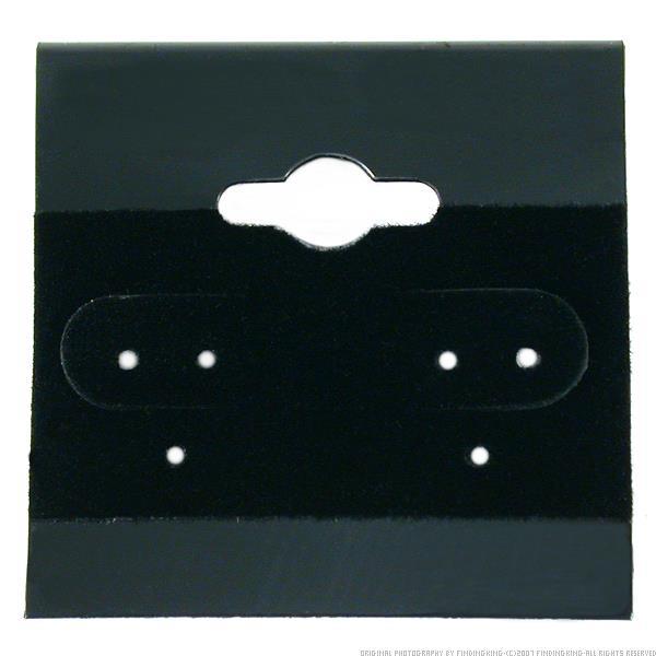 500 Black Hanging Earring Cards Jewelry Displays 2"