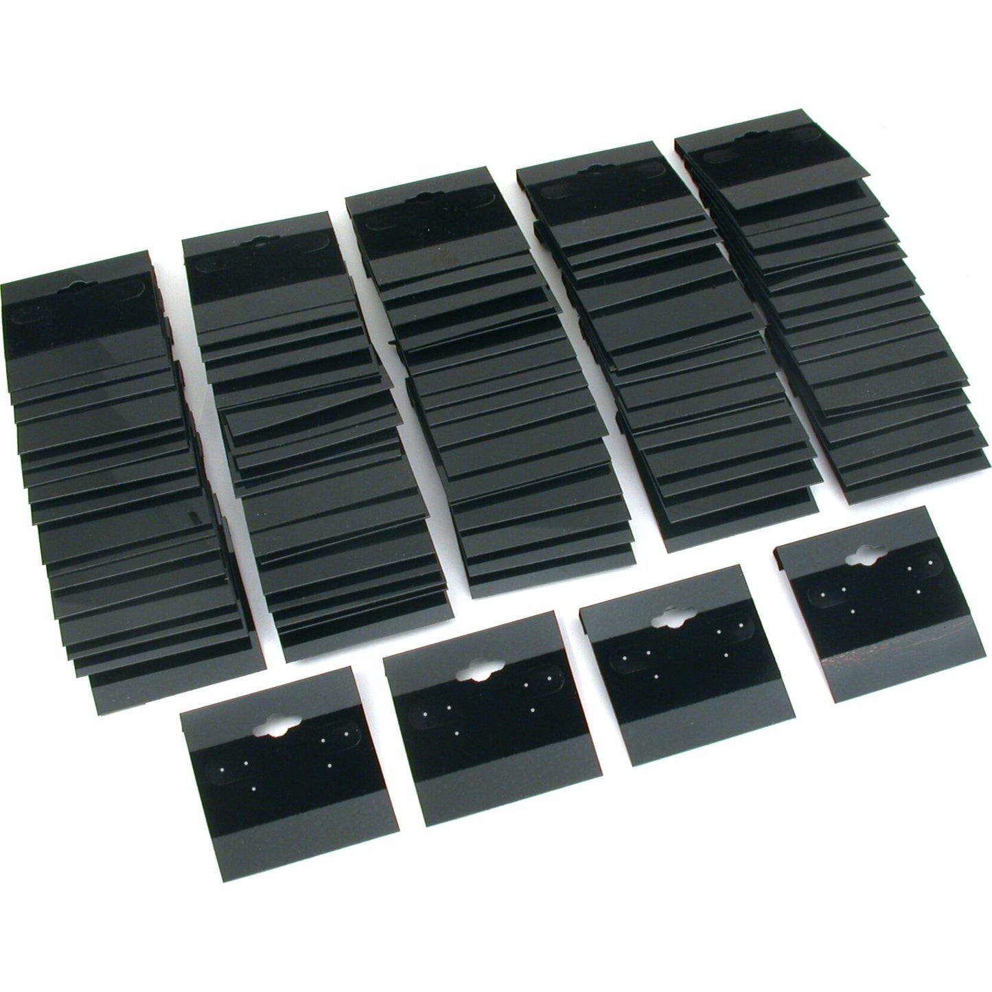 Locking Revolving Earring Display Case 100 Black Cards