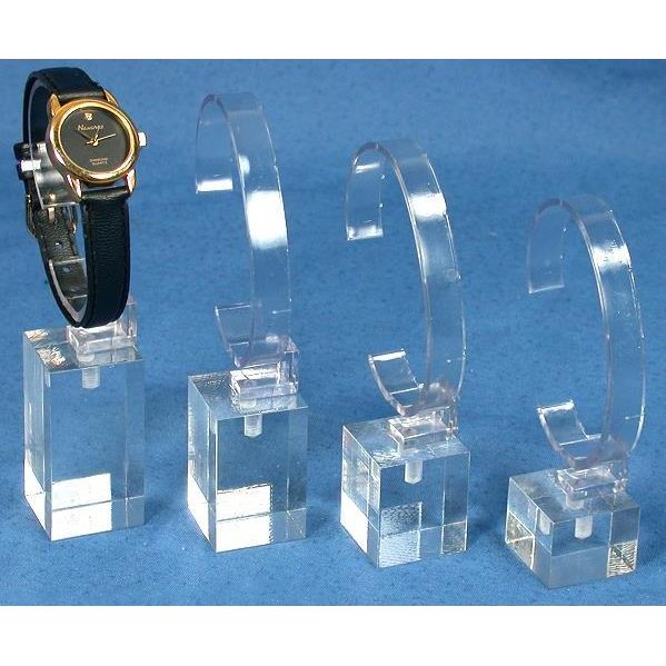 Watch Stands Acrylic 4 1/8" 4Pcs