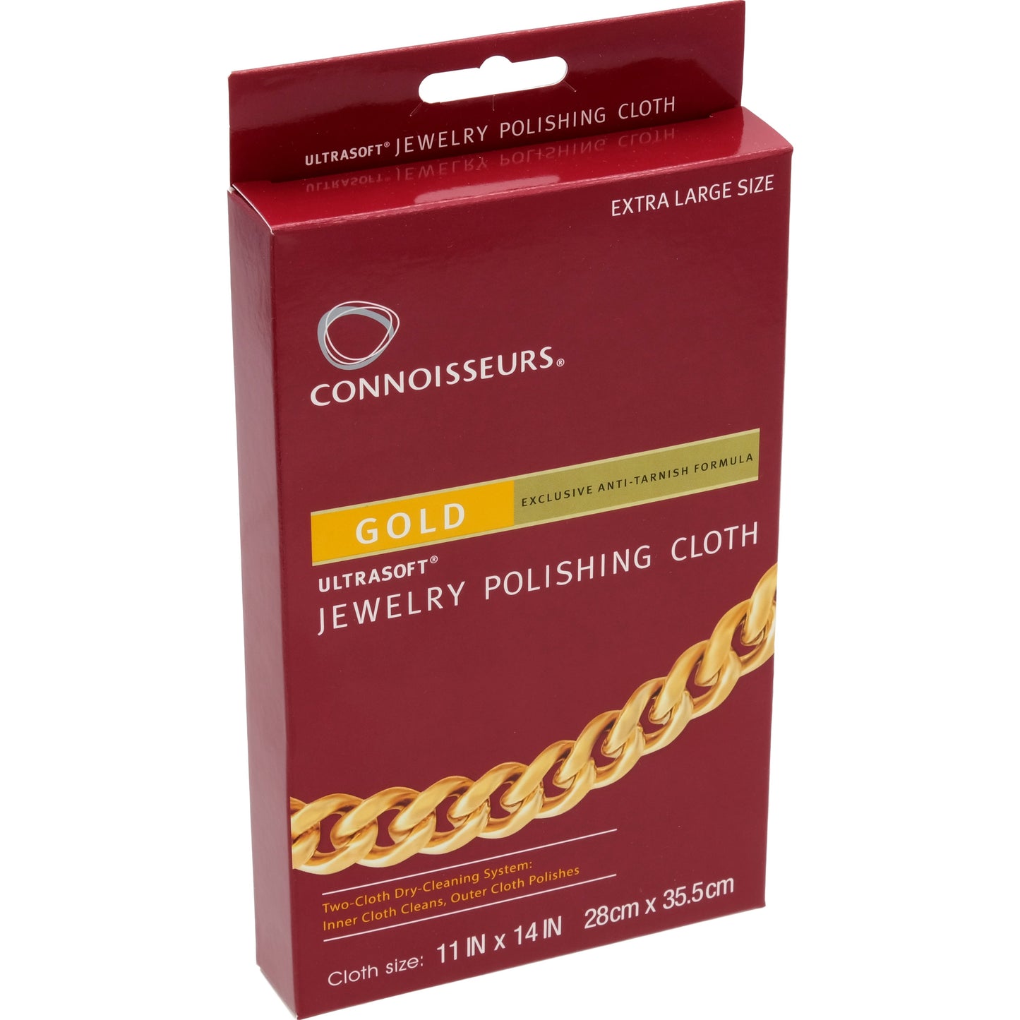 Connoisseurs Gold Jewelry Polishing Cloths 2Pcs