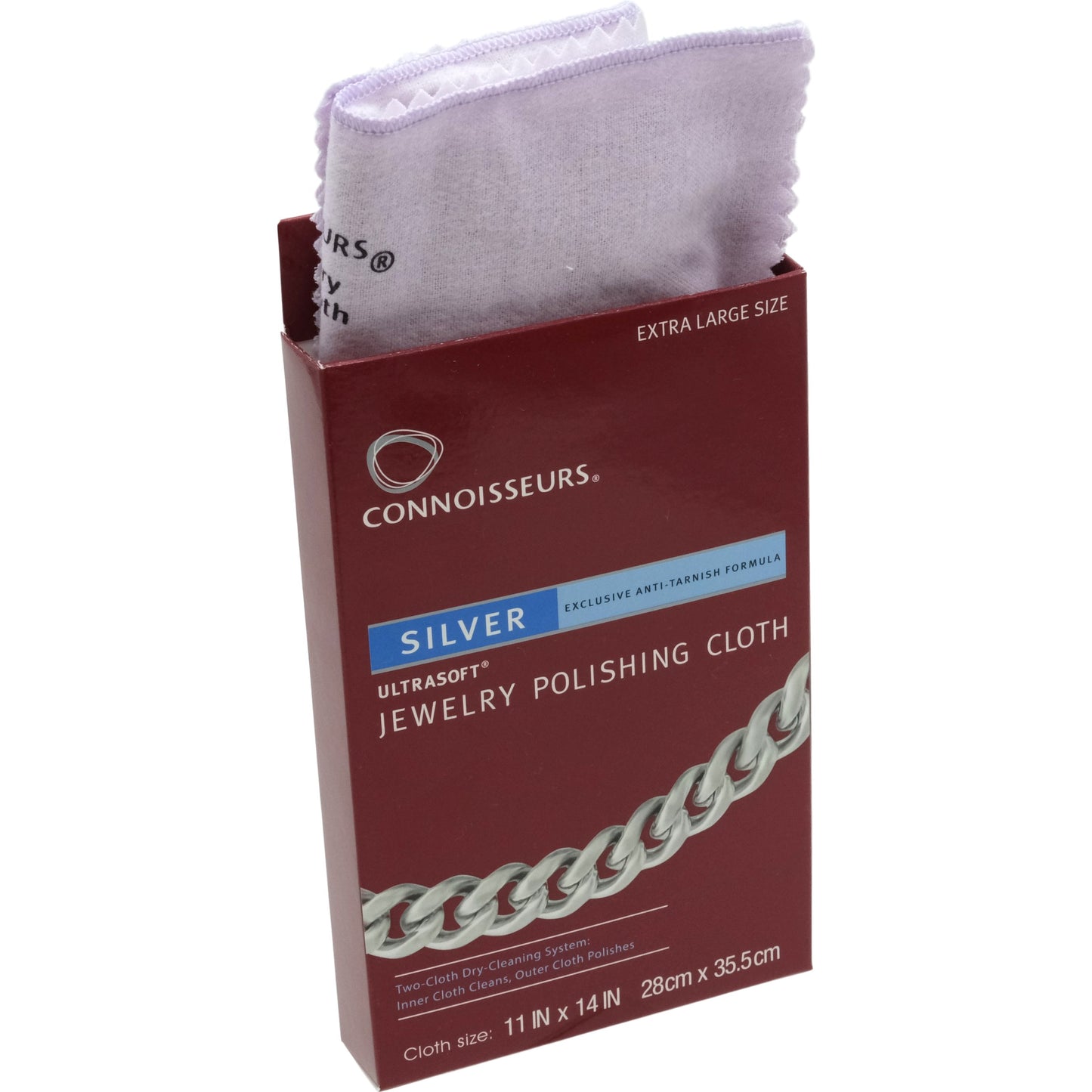 Connoisseurs Silver Jewelry Polishing Cloth Cleaner 11 x 14 – FindingKing