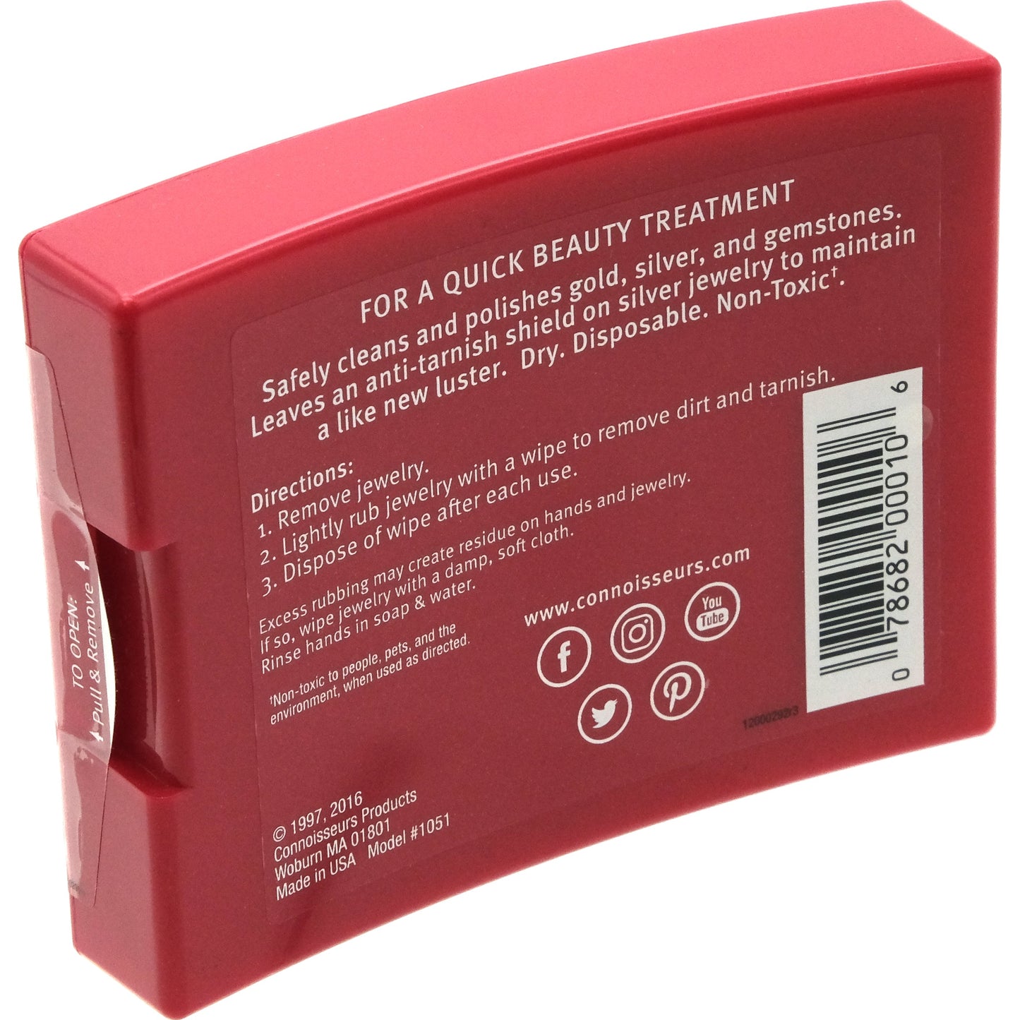 50 Connoisseurs Jewelry Cleaning Wipes