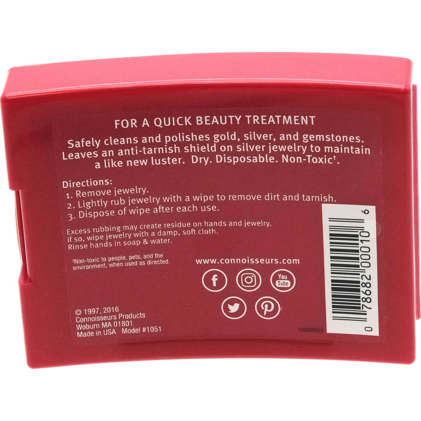 50 Connoisseurs Jewelry Cleaning Wipes