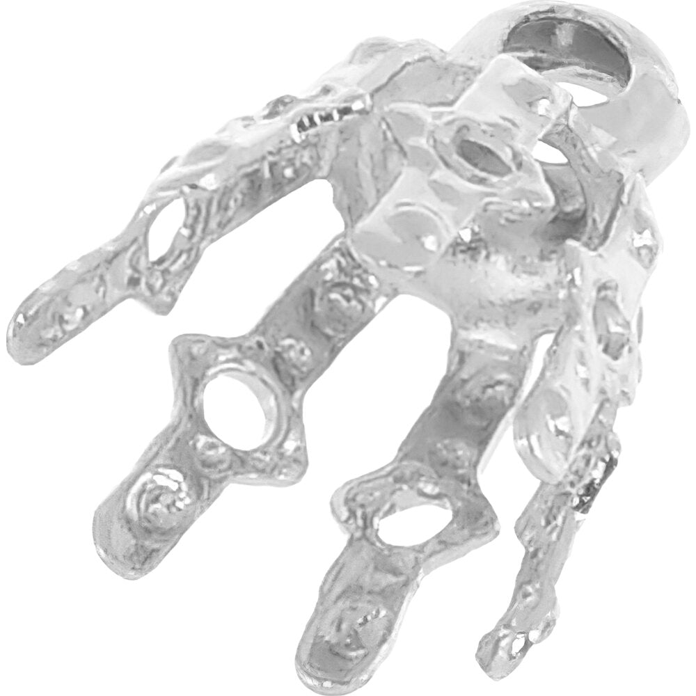 150 Bead Caps Necklace Chain Pendant Bails Jewelry Part  9mm