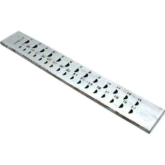 Drawplate 30 Half Round Holes
