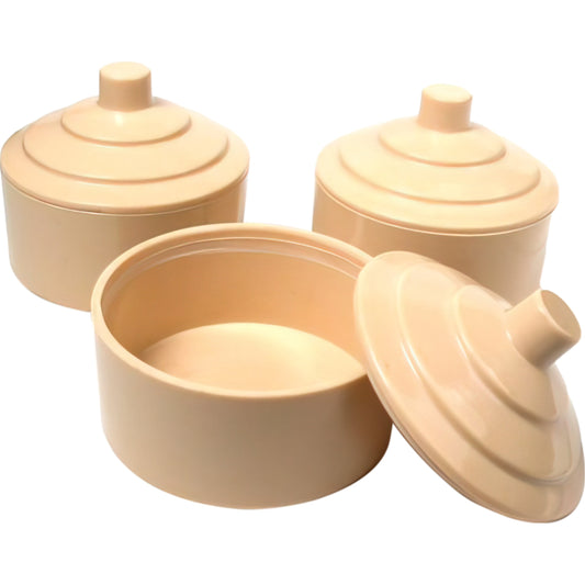 3 Alcohol & Benzene Jars with Lid 3"