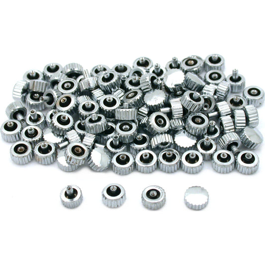 Watch Crowns Chrome Plated 100Pcs